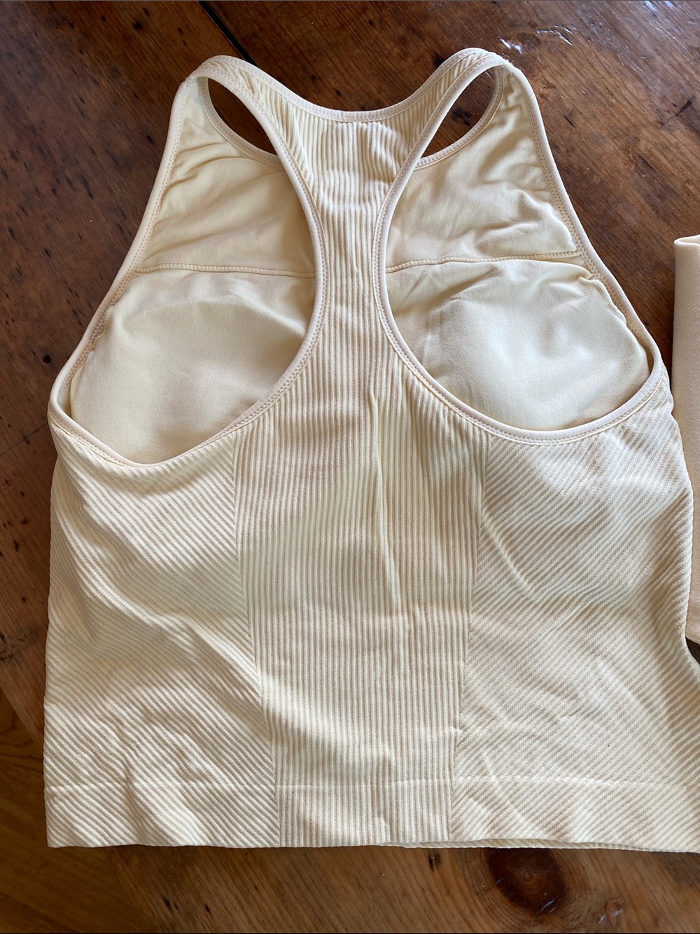 CALIA Light Yellow Ribbed Tank and Scuba Zip-Front Track Jacket Set - Picture 2 of 6
